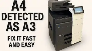 Konica Minolta bizhub 751 &mdash; Paper size error fix