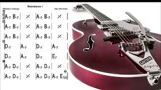 Moondance - BACKING TRACK Am Minor Guitar Backing Track