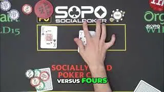 Ace-King vs Fours: All In Poker Showdown! #shorts