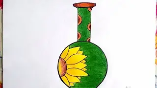 Beautiful ❤️✨ Vase⚱️ Drawing ✍🏻🎨 Very Easy  || Just Watch 👀 And Enjoy 💫