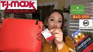 TJMAXX REOPENING Haul!!! **Clearance Sale** on Kate Spade, MK & More+ Ross, Burlington, & more!!!