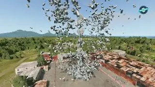 I messed with gravity and this happened - BeamNG Drive
