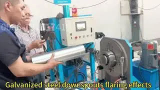 118-120 galvanized steel fireplaces pipes machine down pipe elbow machine down pipe flaring machine