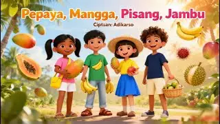 🍓 Pepaya, Mangga, Pisang, Jambu | Lagu Anak Indonesia | Cipt. Adikarso | Bocha Kids 🎵