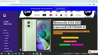 Motorola Moto G54 (5G) (cancunf)_(XT2343-1) Unbrick+Dead Boot Fix File #firmware #flash #motog54_5g