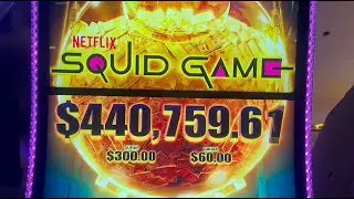 Vegas Day 3 Part 1 🎰 Fremont Street Fun Squid Game Slot + Golden Buzzsaw Bonus Even More Huff N Puff