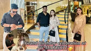 GRAND BIRTHDAY🥳CELEBRATION AT JW MARRIOTT KOLKATA😍||JW KITCHEN|🥰|arbaz&atikavlog