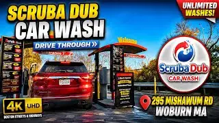 💦ScrubaDub Car Wash | 295 Mishawum Rd Woburn MA | 4K UHD Drive Tour (11/2/23)
