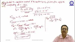 Numerical Problems: Nernst Equation, EMF of Half Cell Reactions #swayamprabha #ch37sp