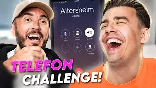 DUMME TELEFON CHALLENGE MIT PAPAPLATTE