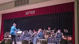 Christmas holiday march at mount pleasant high school theater 