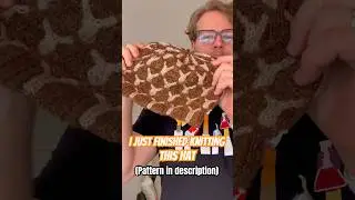 Влажная блокировка моей новой вязаной шапки 🙌🏻 #вязание #блокировка