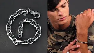Sterling silver chain bracelet for men | Emmanuela&reg; nautical jewelry