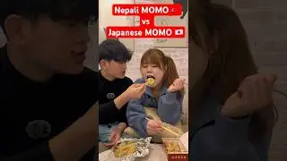 My Japanese GF tries Nepali MOMO 😳🥟