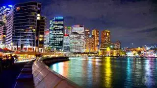Sydney Australia Time Lapse - Didgeridoo Techno Music