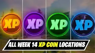 All Week 14 XP Coin locations Guide (Chapter 2 Season 5) [Gold,Purple,Blue,Green]