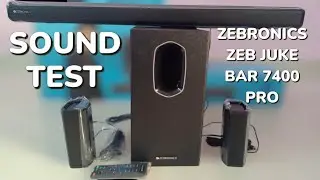 Zebronics Juke Bar 7400 Pro Sound Test | Speaker Sound Testing, Best 5.1 Soundbar Sound Test