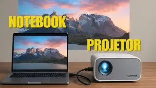 Como conectar o projetor no Notebook com cabo HDMI