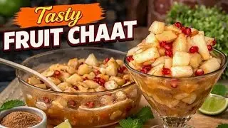 Street style masala fruit chat recipe 🍊!!Try This juicy Chaat