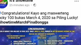 Piling Lucky:It's Showtime, Hindi makapaniwala na nabunot sa Piling Lucky matapos pumila ng 1 month