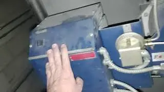Power coat oven down. Burner control issue and VFD issue. Walk through after repair. Short clip.
