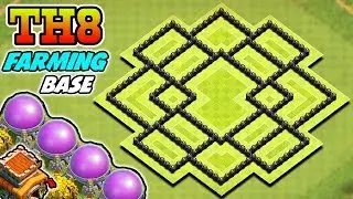 TH8 Farming Base 2018 | BEST Town Hall 8 (Th8) Farming / Trophy / Hybrid Base | CLASH OF CLANS