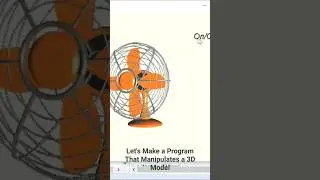 Turning On/Off the Rotation of an Electric Fan Model by Clicking