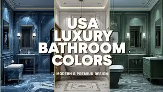 USA Bathroom Color Design Ideas | Blue, Red, White, Green, Pink & Yellow Luxury Bathrooms