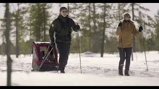 Family Adventures with the Nordic Cab Explorer Ski Sled / Pulk | #pulk #skisled #barnepulk