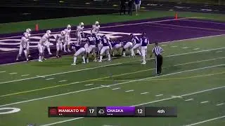 Chaska Hawks fall 17-14 to the Mankato West Scarlets - Highlights