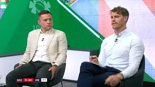 Ian Madigan and Andrew Trimble react to Georgia 5-34 Ireland