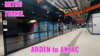 Metro Tunnel Train Trip  Arden Station to Anzac Station Westall Line Dec 2025