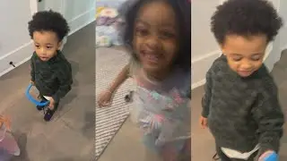 OffSet Records His Daughter Being Hype
