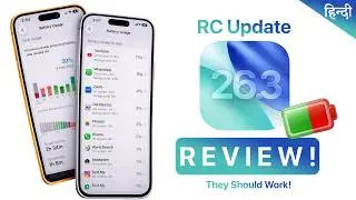iOS 26.3 RC Review Hindi | After 3 Days | Battery Life | Performance | Should you Install?🔥
