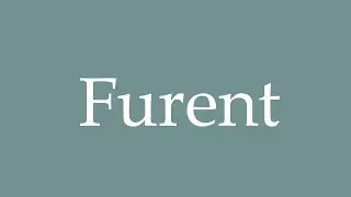 How to Pronounce ''Furent'' (Were) Correctly in French