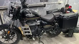 Panniers installation in supernova meteor 350 | Thumpers cafe | Royal Enfield 