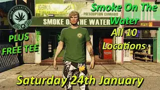Smoke On The Water Daily Collectible, All 10 Locations Saturday 24th January - GTA Online