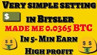Bitsler - i won 0.036BTC - Bitsler low amount trick - bitsler low risk strategy - High profit -