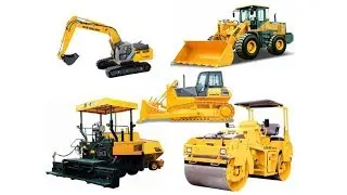 Construction Vehicles Toys for kids - Learn Name Crane Truck, Excavator for Children