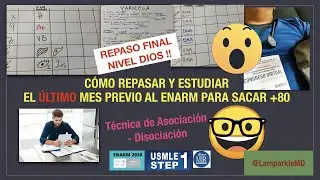 😱 Cómo repasar y estudiar el ÚLTIMO mes previo al ENARM para sacar +80 - #HowTo