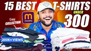 15 BEST T-SHIRTS UNDER 300 FOR MEN on MEESHO 🔥 Biggest T-shirt Haul 2025 | ONE CHANCE