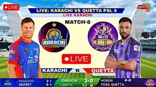 LIVE: Karachi Kings vs Quetta Gladiators | PSL 2025 Match 8 | April 18 | National Stadium Karachi