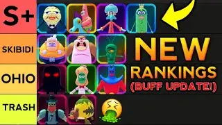 [New Codes] OFFICIAL UNIT TIER LIST FOR SPONGEBOB TOWER DEFENSE ON ROBLOX! SUPER OP UNITS RANKED!