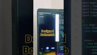 Bottomtab designed in app#reactnative #shorts #coding #codingvlog #reactnativeapp#flutter