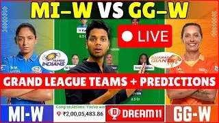 MUM-W vs GJ-W Dream11 Prediction Live, MI-W vs GG-W Dream11 Grand League Team, WPL Eliminator Match