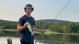 Bass going crazy over the wacky rig‼️ #fishing #bassfishing #bass #spring #strikeking #wackyrig