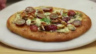 Chef Adam Moore on Grapes + Cheese:  Red Grape and Gorgonzola Flatbread