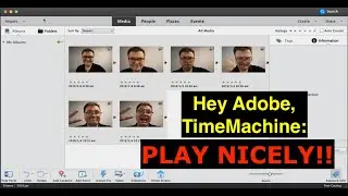 How to fix &ldquo;Reconnect Missing Files&rdquo; TimeMachine issue with Adobe Elements Organiser