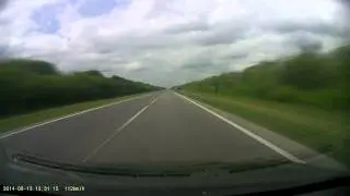 Дорога из Самары в Ульяновск за 25 минут (июнь 2014)