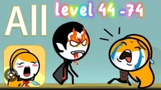 Save Her (WEEGOON) Gameplay Walkthrough - All Levels 45-74 Solution - Funny Stickman Brain Puzzle